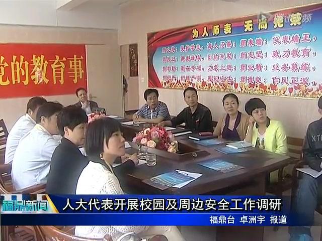 人大代表開展校園及周邊安全工作調研