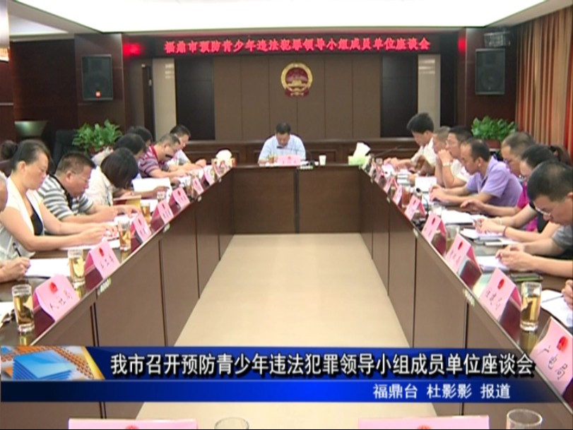 我市召開預防青少年違法犯罪領導小組成員單位座談會