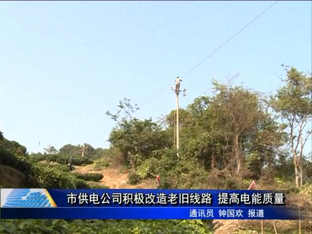 市供電公司積極改造老舊線路 提高電能質量
