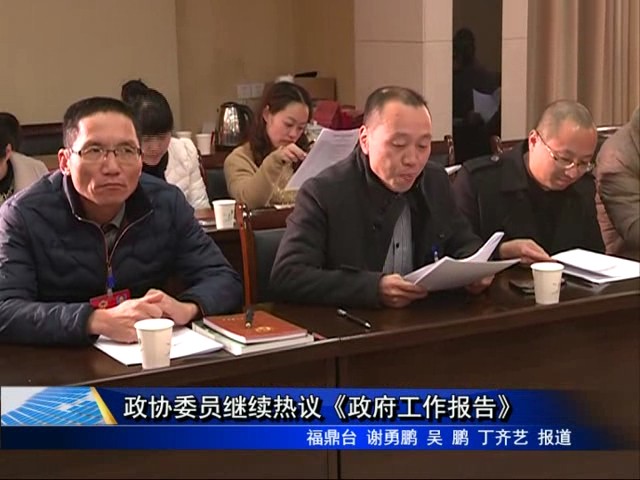 政協委員討論《政府工作報告》