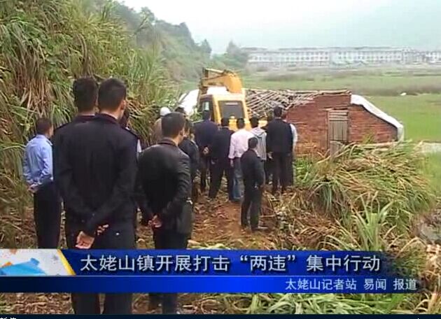 太姥山鎮開展打擊“兩違”集中行動