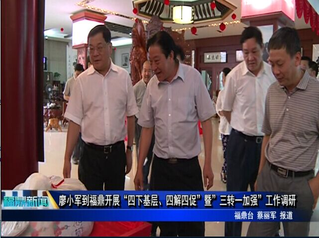 廖小軍到福鼎開展“四下基層、四解四促”暨”三轉(zhuǎn)一加強”工作調(diào)研