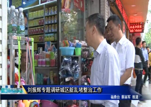 劉振輝專題調研城區臟亂堵整治工作