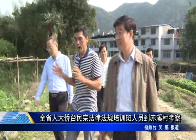全省人大僑臺民宗法律法規培訓班人員到赤溪村考察