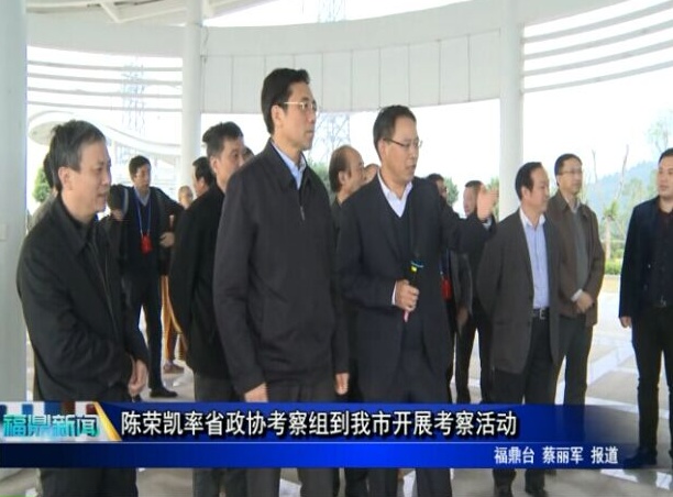 陳榮凱率省政協考察組到我市開展考察活動