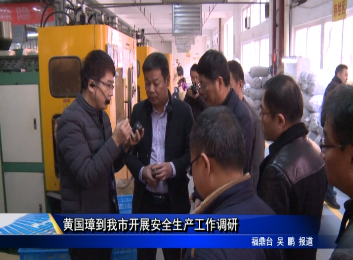 黃國璋到我市開展安全生產工作調研