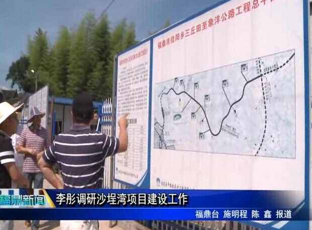 李彤調(diào)研沙埕灣項目建設工作