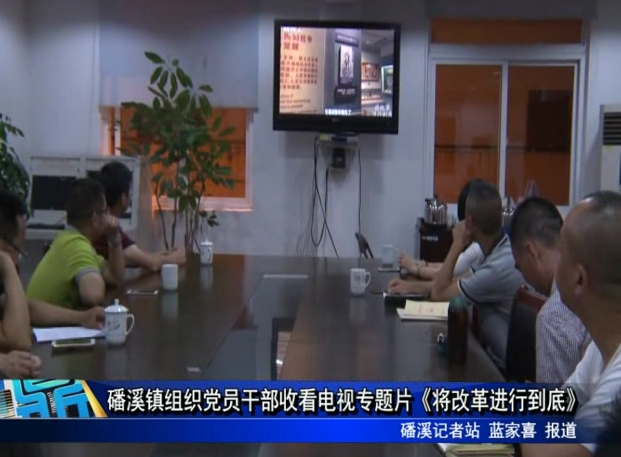 磻溪鎮組織黨員干部收看電視專題片《將改革進行到底》