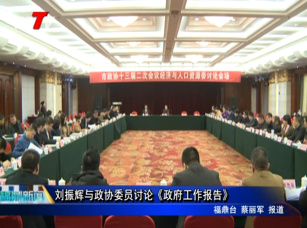 劉振輝與政協委員討論《政府工作報告》
