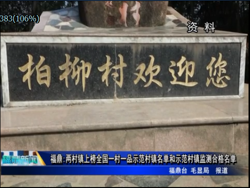 福鼎:兩村鎮上榜全國一村一品示范村鎮名單和示范村鎮監測合格名單
