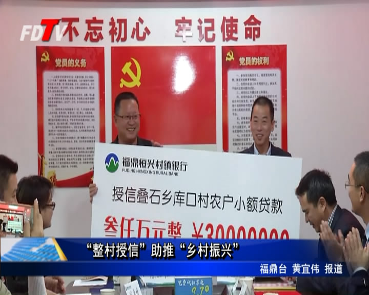 “整村授信”助推“鄉村振興”