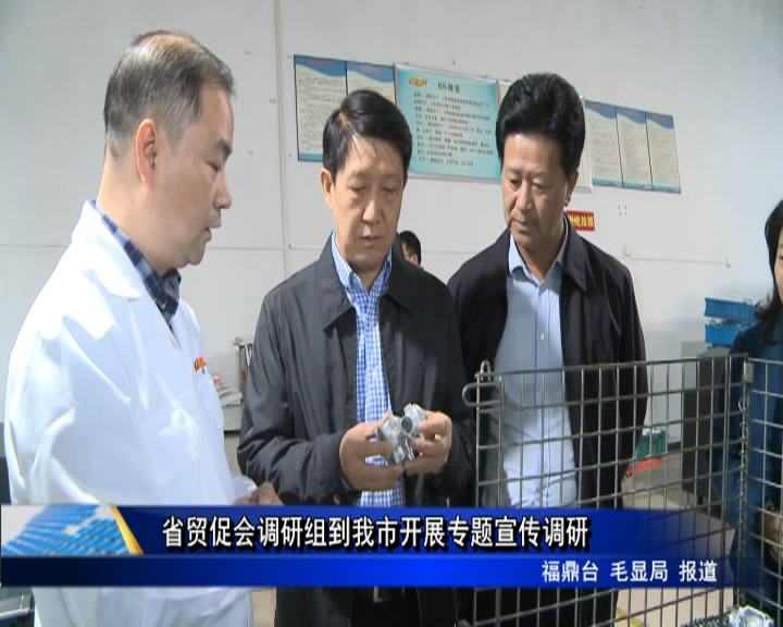 省貿(mào)促會(huì)調(diào)研組到我市開(kāi)展專(zhuān)題宣傳調(diào)研