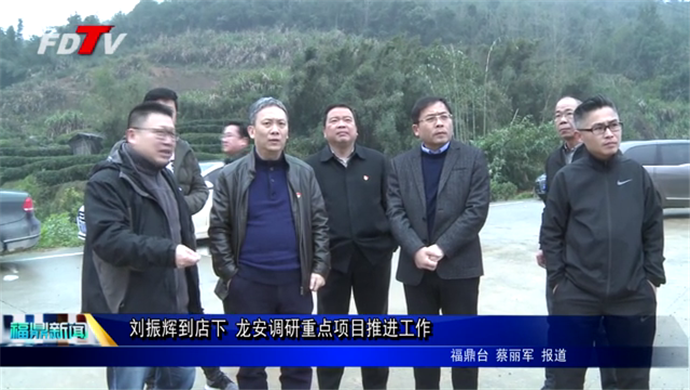 劉振輝到店下 龍安調研重點項目推進工作