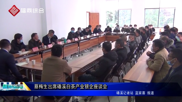 蔡梅生出席磻溪白茶產業銀企座談會