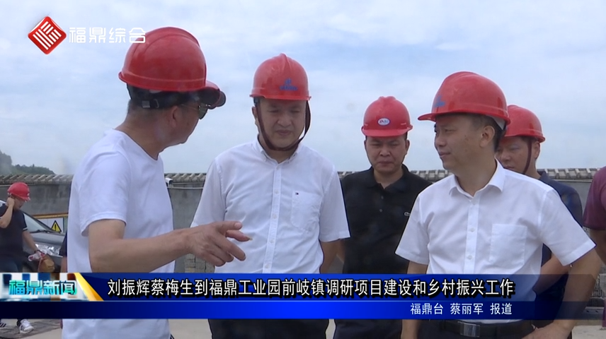 劉振輝蔡梅生到福鼎工業園前岐鎮調研項目建設和鄉村振興工作