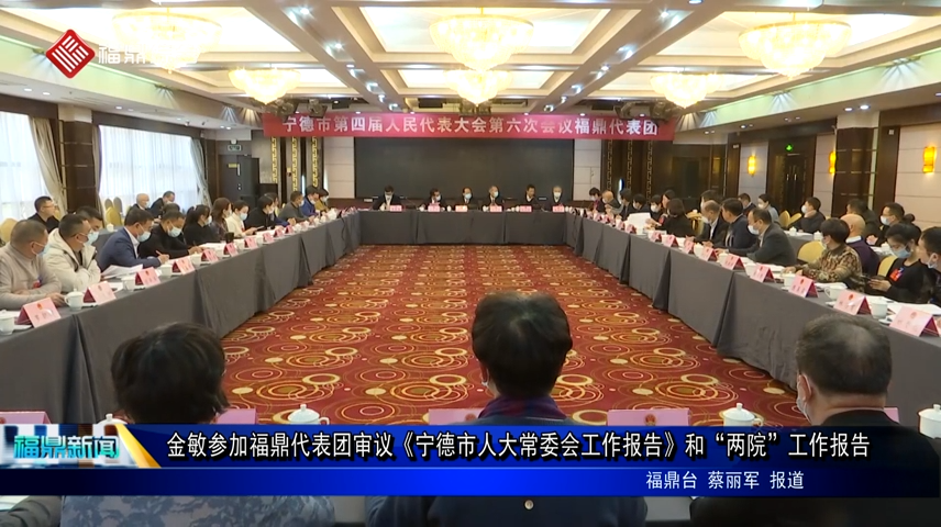 金敏參加福鼎代表團審議《寧德市人大常委會工作報告》和“兩院”工作報告