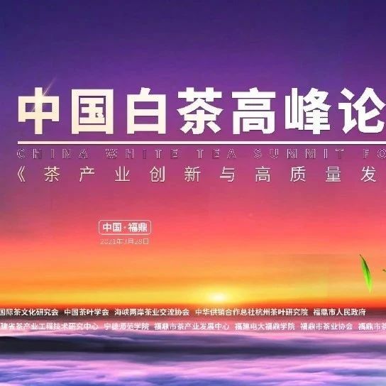開茶節當天，別忘了還有這場中國白茶高峰論壇！